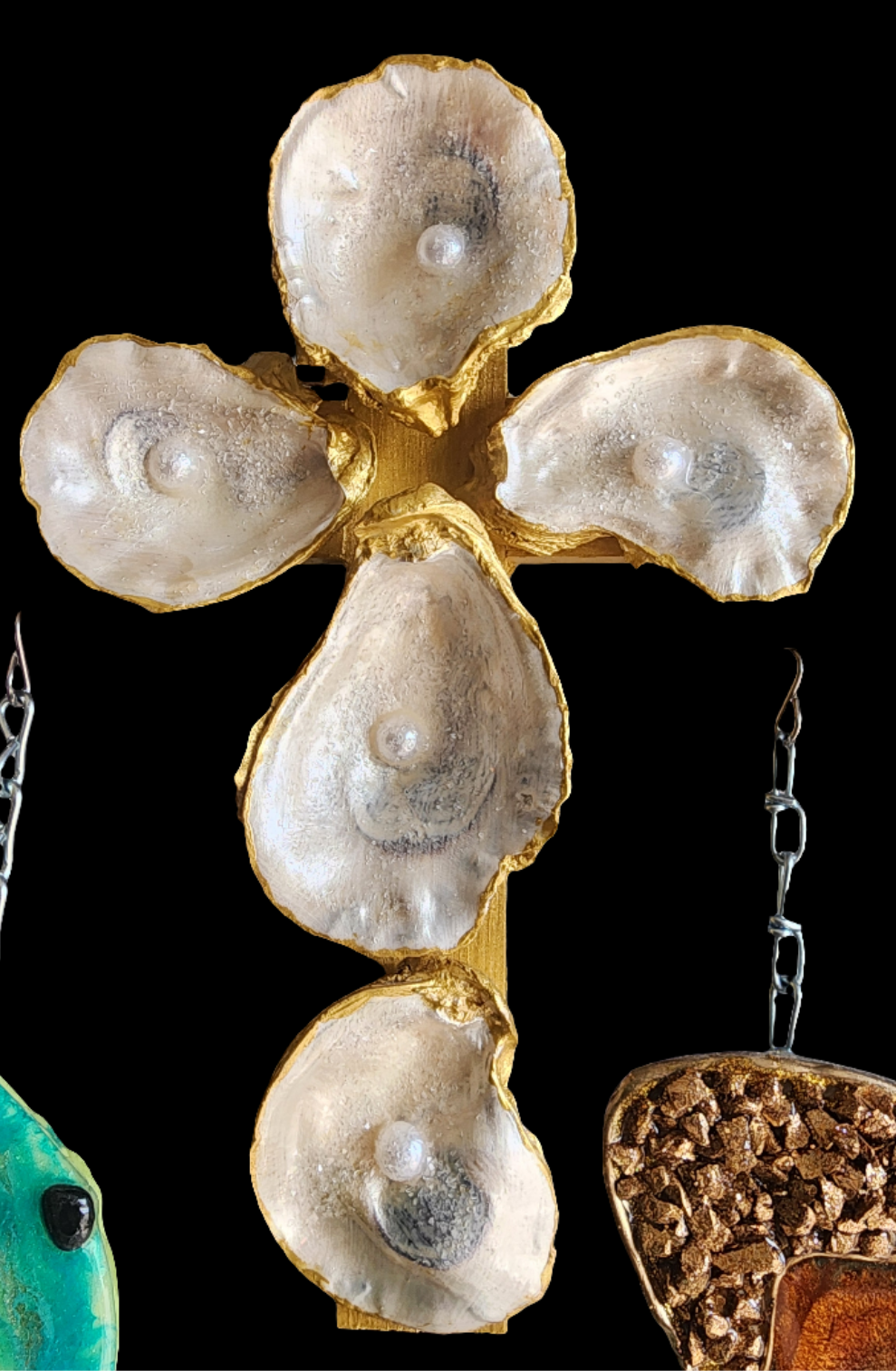 Shell Cross Wall Art