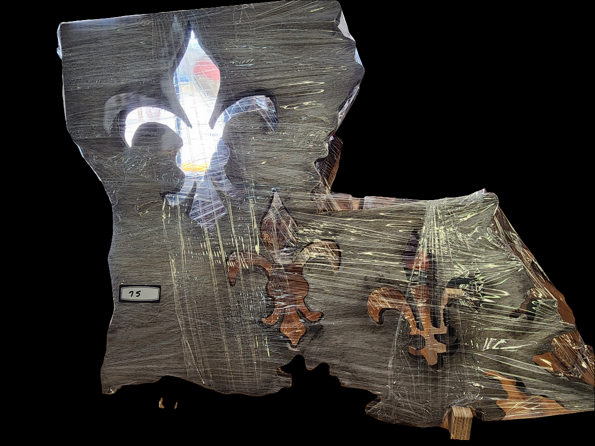 Wooden Louisiana Fleur de Lis