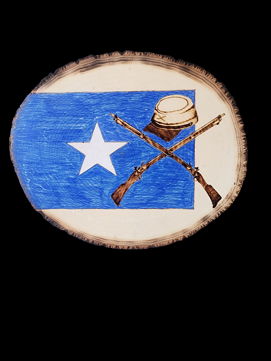 Confederate Hat & Rifles