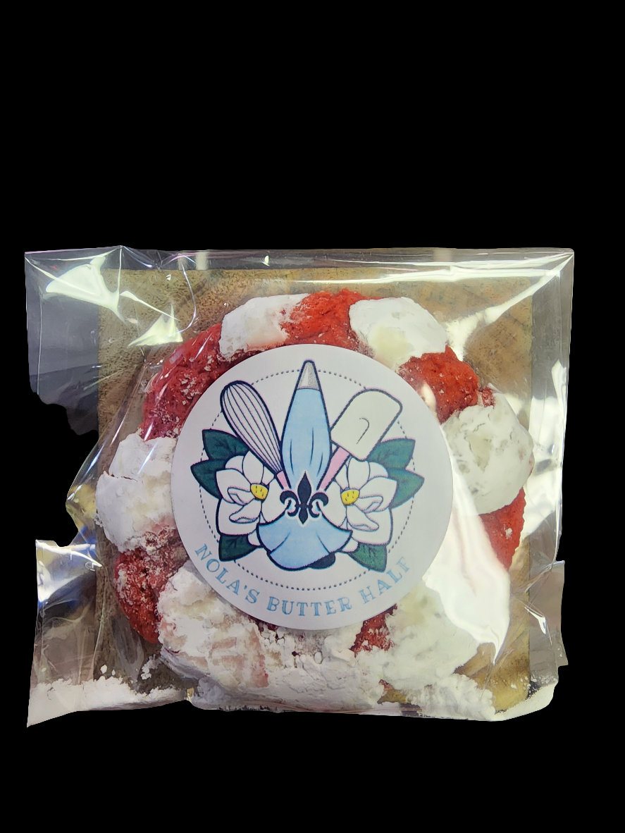 Red Velvet Crinkle Cookie