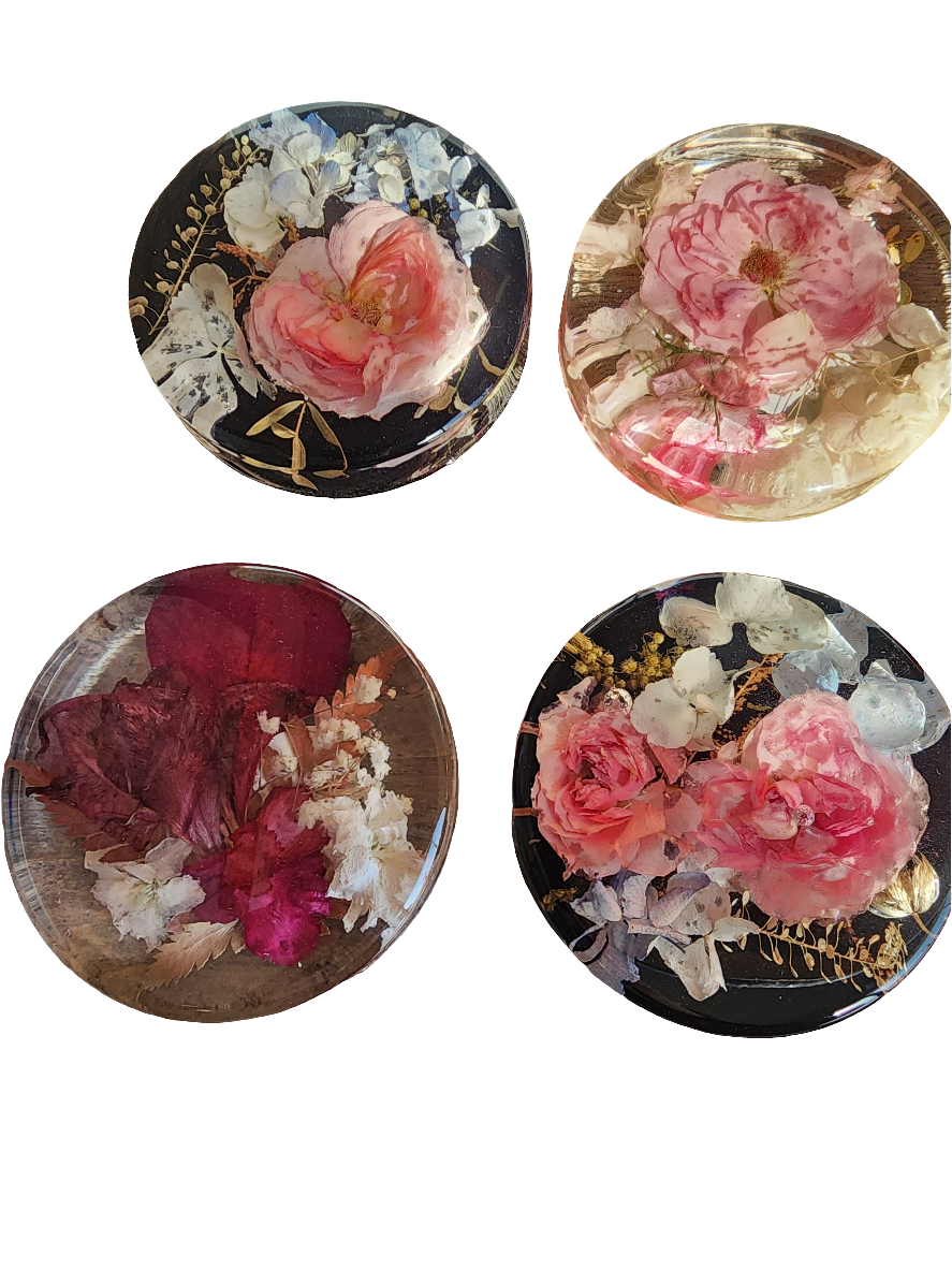 Preserved Flower Coaster