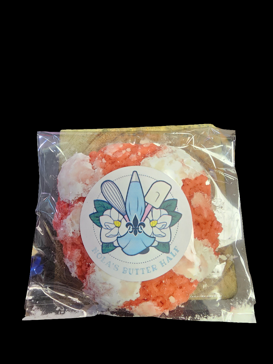 Strawberry Crinkle Cookie