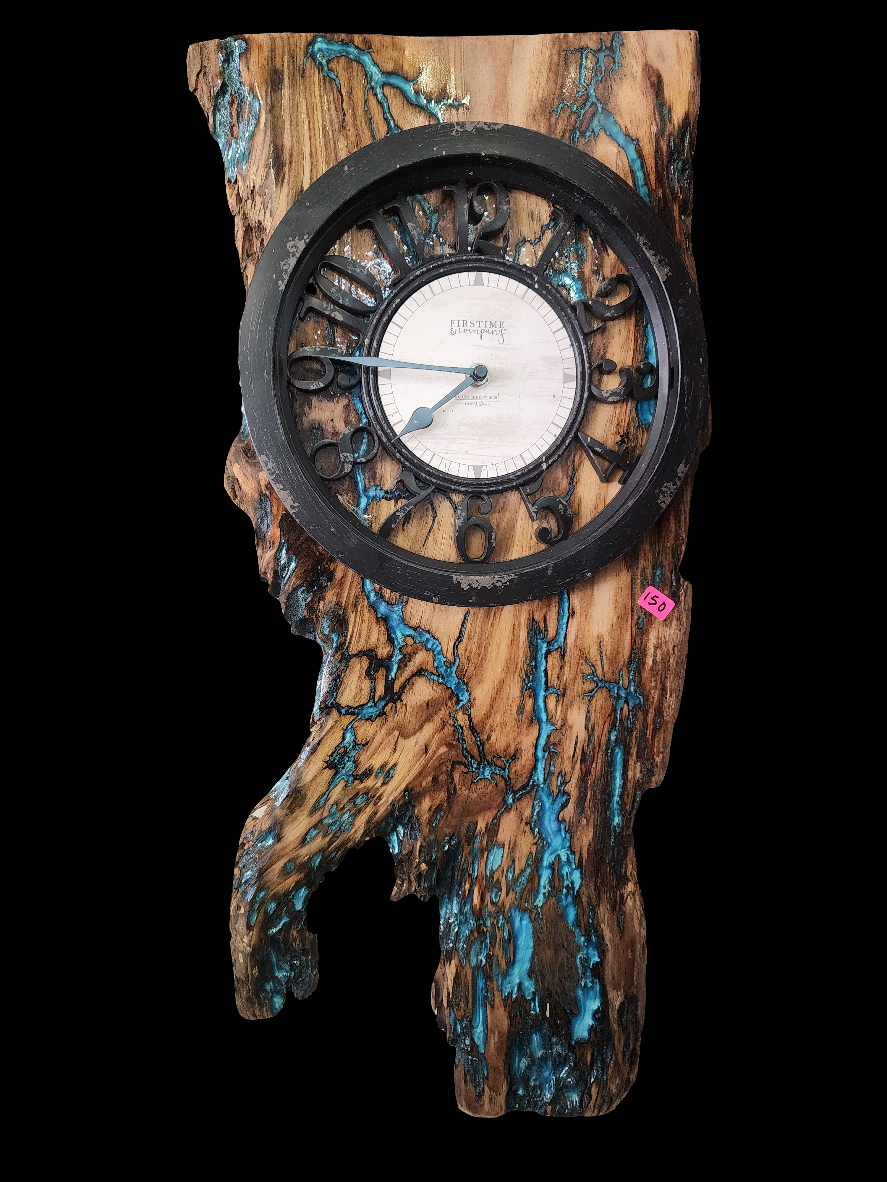 Clock Fractal/Resin (wall)