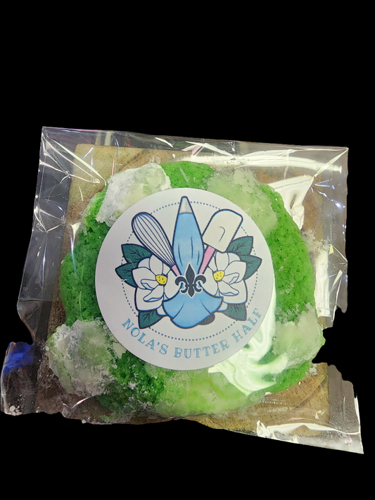 Pandan Crinkle Cookie