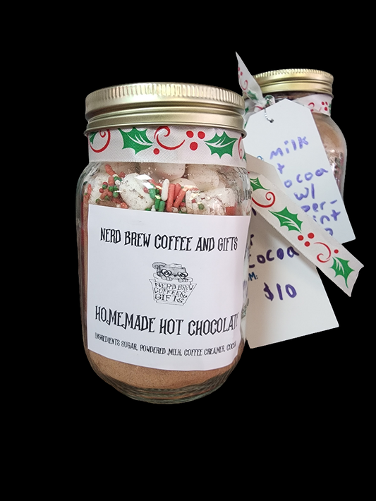 Milk Hot Choc. Jar w/ Sprinkles