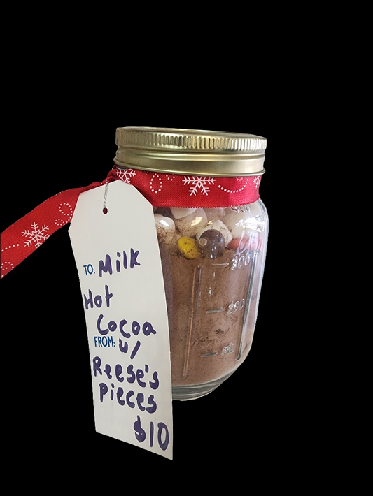 Milk Hot Choc. Jar w/ Reese's