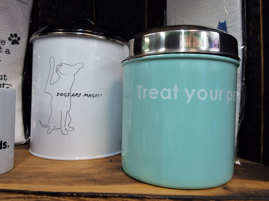 Pet treat bins