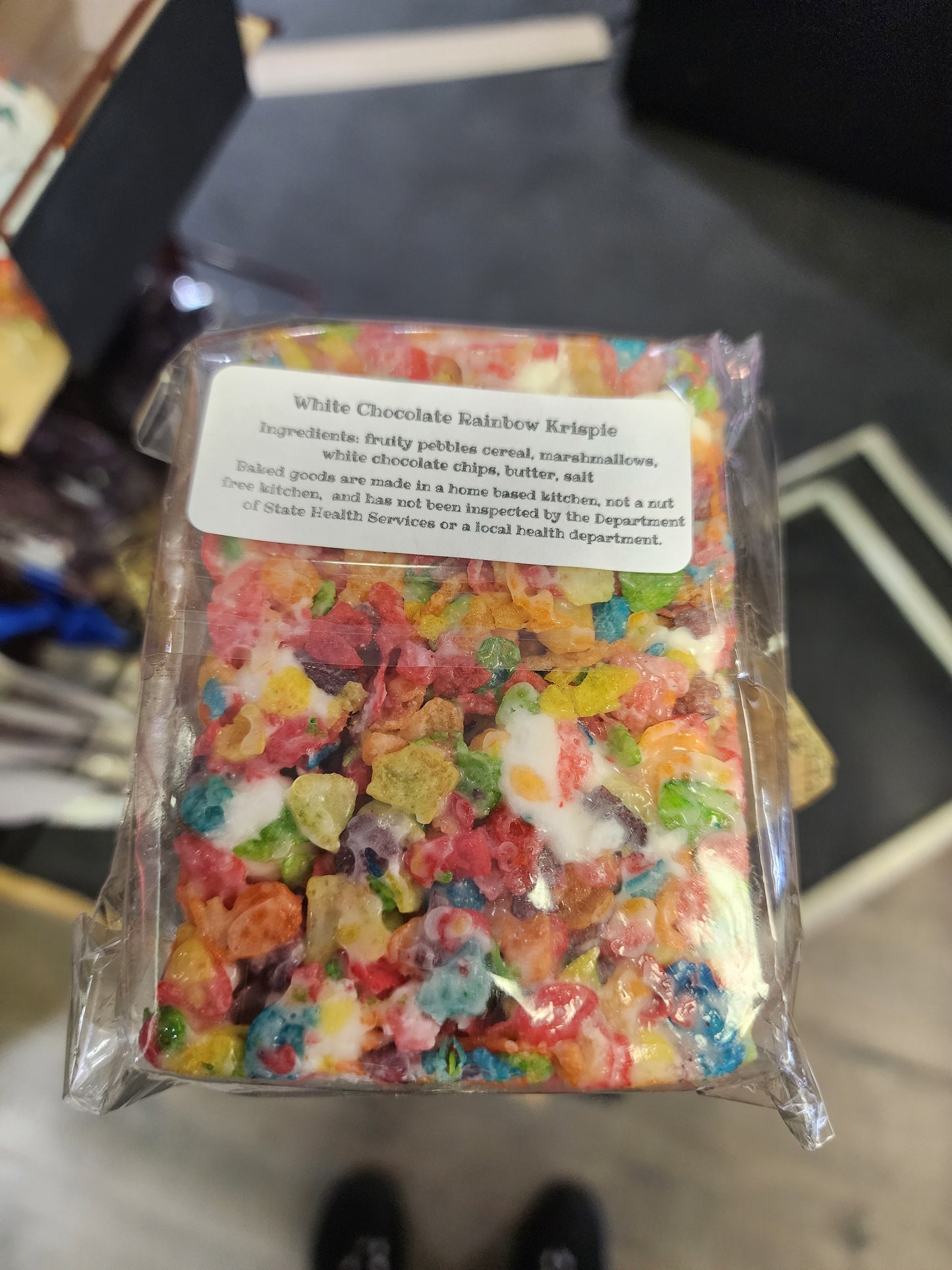White Chocolate Rainbow Krispie