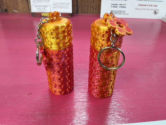 Pill Bottle Keychain